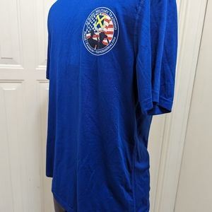AF Basic Military Training Blue Shirt With Logo Medium Size.